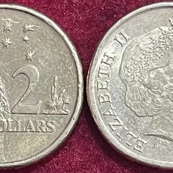 Australia 2 Dollars - Elizabeth II 4th Portrait Rare Coin #I-70