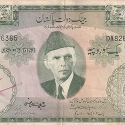 Pakistan 100 Rupees (Jinnah) Fafda Issue Big Size Old Note