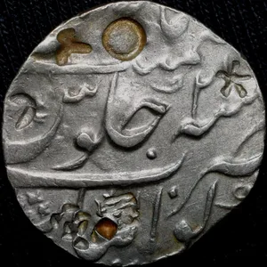 Silver Rupee of Muhammad Shah(AD 1719-48) of Gwalior Mint Ry - 2