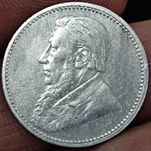 South Africa (pre-Union) 6 Pence 1896 Zuid Afrikaansche Republiek coin # M-116