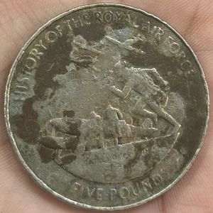 Guernsey 5 pounds, 2008 90th Anniversary - Royal Air Force, Battle of Britain 1940 Rare Commmeorative Rare Coin # A-485