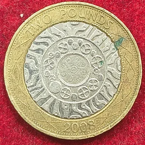 United Kingdom 2 Pounds 2008 - Elizabeth II Technology Rare Coin # A-490