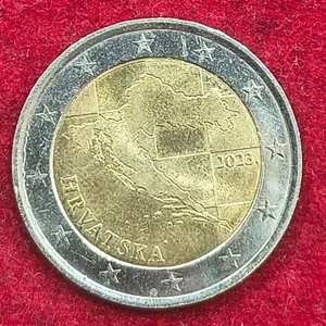 Croatie 2 euros Rare Coin # A-499