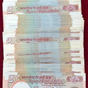 2 Rupees MIX Governor UNC Condition (100 pcs lott) Rare Note # SKU-31