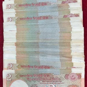 2 Rupees MIX Governor UNC Condition (100 pcs lott ) Rare Note # SKU-32
