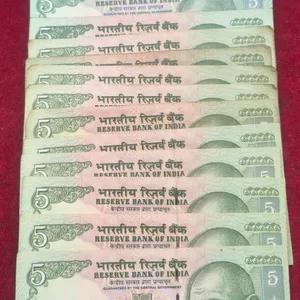 5 Rupees Gandhi MIX Governor (18 PCS LOTT) Note