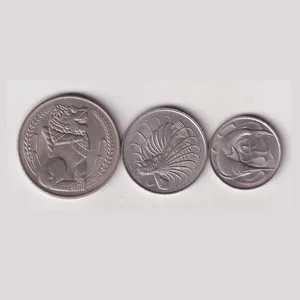 3 Different Denomination Singapore Rare Commemorative UNC Coin (3 Coin Set) #AA-10
