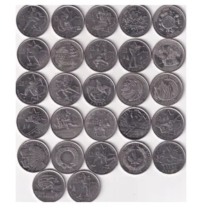 All Different Commemorative Canada 25 Cents Rare ( 27 Coin Set) #E-73