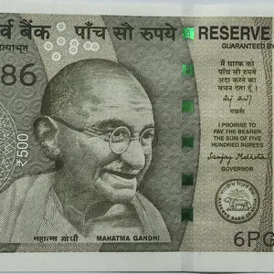 500 Rs Fancy Ending 786 Signed By Sanjay Malhotra Note UNC RARE
