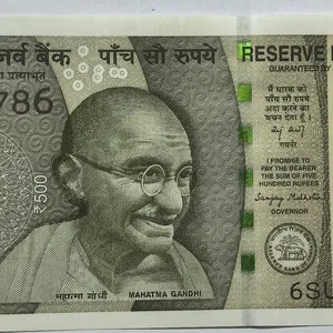 500 Rs Fancy Ending 786 Signed By Sanjay Malhotra Note UNC RARE