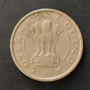 Government of India Denominaton 1₹ Metal copper nickel  Year 1950 Same and similar piece available