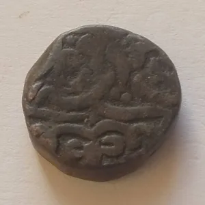MUGHAL EMPEROR  👑👑   MOST FAMOUS KING HUMAYUN (FATHER OF AKBAR) COPPER COIN  SAME AND SIMILAR PIECE ARE AVAILABLE  EXCELLENT CONDITION AS  IMAGE
