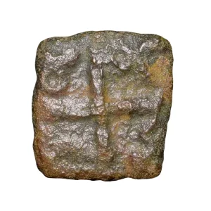 Copper Coin of City-State 'Eran-Vidisha (2nd Cen. BC) with Swastika/Mahakal