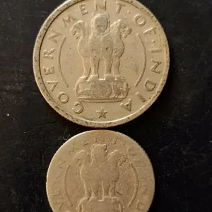Government of India  Year 1954 Metal copper nickel  Same and similar piece available