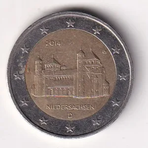 Germany, 2 Euros (Bundesländer - "Niedersachsen") 2014 Rare Bimetallic Commemorative Coin