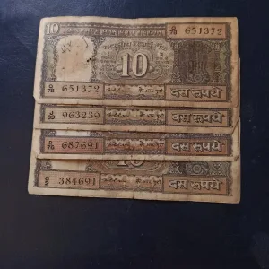 Blackboat notes KR Puri Signature Rare And Collectable Notes 4 piece given