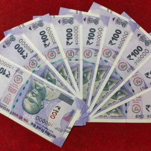 100000-900000 Fancy Number GEM UNC 100 Rupees Rare (9 Note Set)