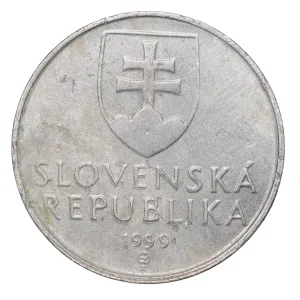 Aluminium 10 Heller of Slovenska Country (AD 1999)
