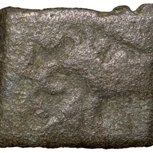 Copper Punch-Marked of Pre-Ujjaini(1st Cen. BC) with Humped Bull left - Rare