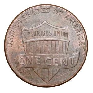 Bronze 1 Cent of USA (AD 2016) with Shield Reverse Type