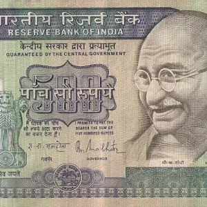500 Rupees R N Malhotra Signature First Issue Very Fine Condition Note #1
