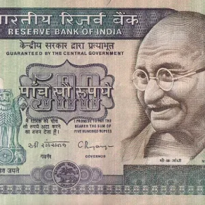 India 500 Rupees C Rangarajan Signature Extra Fine Crisp Condition Note