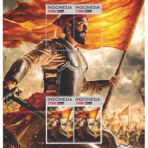 BANDUNG 2026 INDONESIA INDIAN "CHHATRAPATI SHIVAJI MAHARAJ" LATEST SPECIAL ISSUE GEM UNC 7500 X 4 STAMP SET