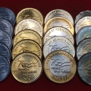 RARE SET AKAM - SET OF 4 COIN -2, 5,10,20 RUPEES - GEM UNC CONDITION -EACH SET PRICE