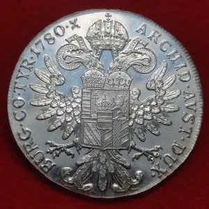 EXTREMELY RARE SILVER PROOF COIN  MARIA THERESA  BRILLIANT UNCIRCULATED CONDITION WEIGHT 28.66 GRM SILVER 83 ℅