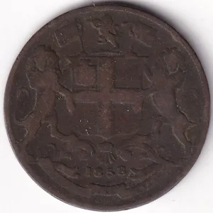 Copper Coin of East India Company One Quarter Anna #1