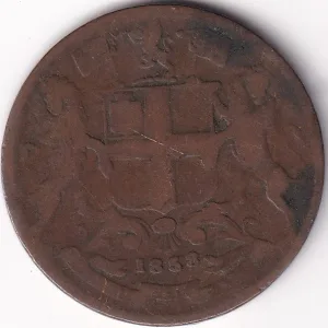 Copper Coin of East India Company One Quarter Anna #3