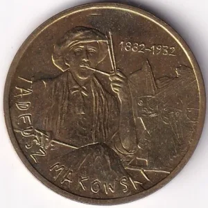 Poland 2 Zlotys Polish Painter Tadeusz Makowski 2005 Nordic Gold Coin