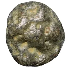 Lead Cast Unit from Ancient Vidarbha (1st Cen. AD) with Animal Motif & 6-Armed Symbol