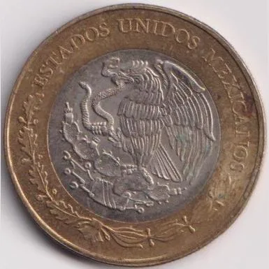 Mexico 2014 Commemorative 20 Dollar Bymatalic Coin Weight 15,945 Gram #PR69