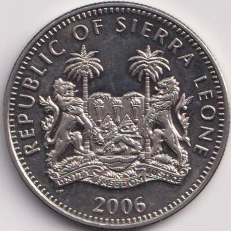 Sierra Leone 1 Dollar 2006 (Dear Animals ) UNC Coin Wight 28.28 Gram #H24