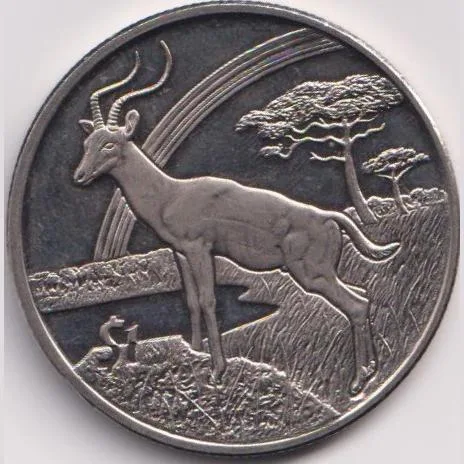 Sierra Leone 1 Dollar 2006 (Dear Animals ) UNC Coin Wight 28.28 Gram #H24
