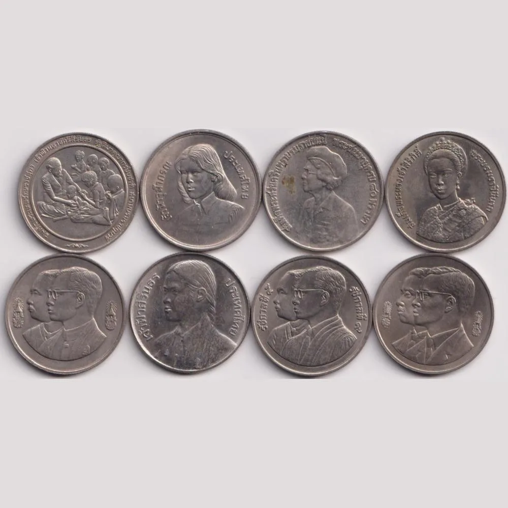 Thailand 20 Bhatt Commemrative Coin 8 Different Coin #H29