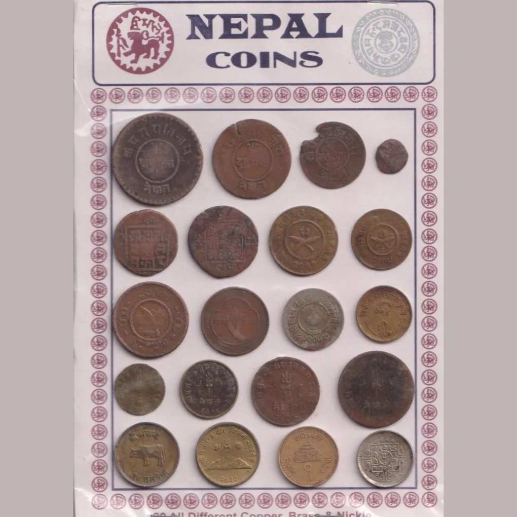 20 Different Nepal Old Ishu Rare Coin Set Lowest Price #S3
