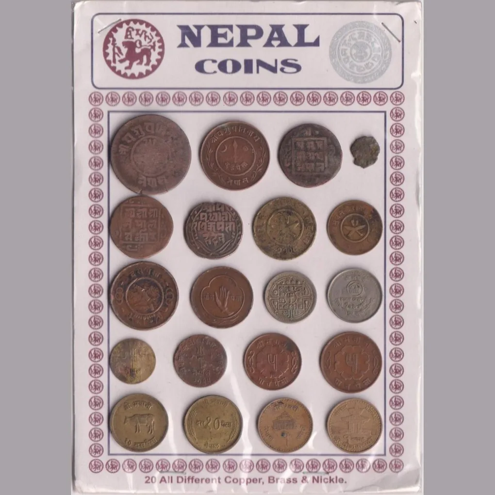20 Different Nepal Old Ishu Rare Coin Set Lowest Price #S5