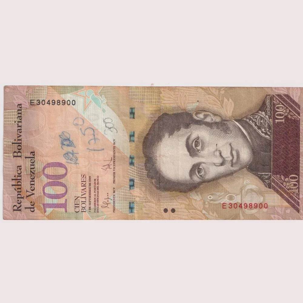 Venezuela 100 Bolivars world note Collector Choice Item