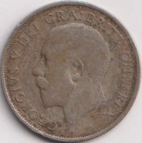 England 1 Shilling George V 1922 Silver Coin #PR117