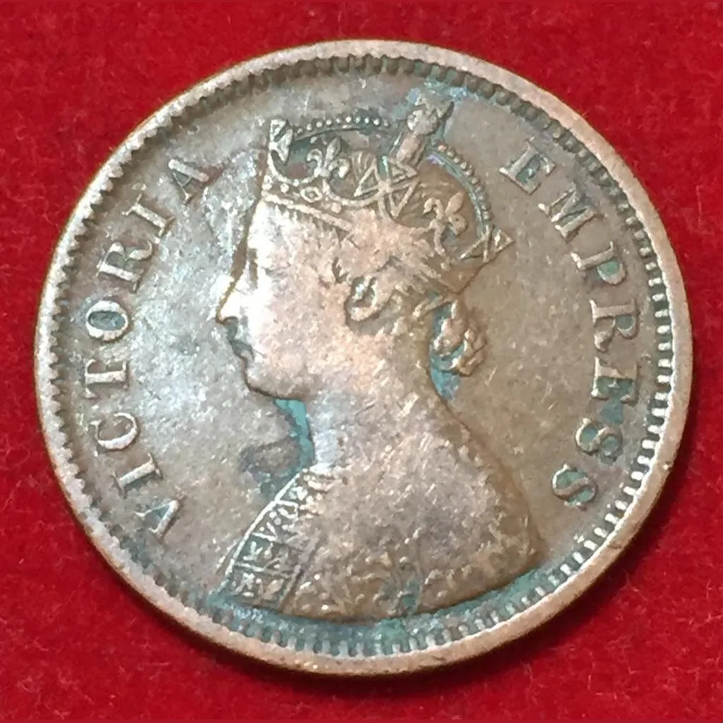 1897 India - British ½ Pice - Victoria Rare Coin Lowest Price #N126
