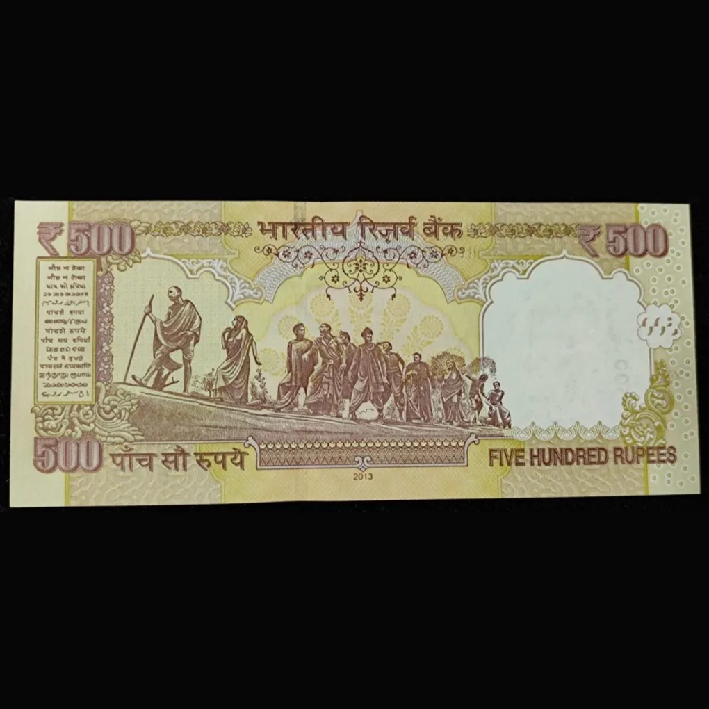 444444 Gem unc Old ishu 500 Ruppes Subbarao(E insert) 2013 Rare Note