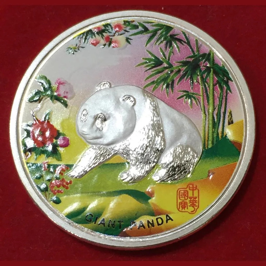 china Commemorative Medallion Set Gold Silver Plated With capsool Gem Unc Coin