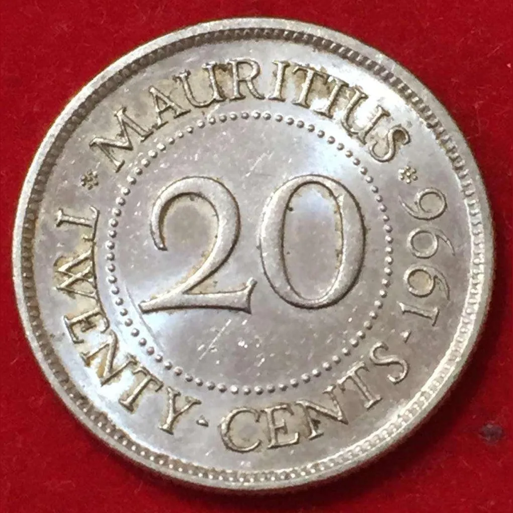 1996 Mauritius 20 Cents Coin #R232