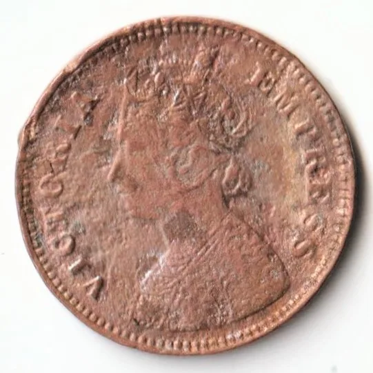 Rare 1/2 Pice 1898 Copper Coin of Victoria Empress Standard Circulation Coin of British India