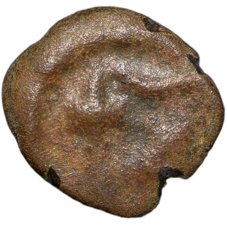 Copper Coin of Ramagupta (AD 375-376) of Gupta Dynasty - Garuda Facing Type Rare