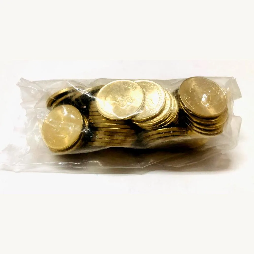 Rs 5 Rupee New Coin RBI 100 Coin 75 Year Of Independence Packet India Issue 2023 Mumbai Mint