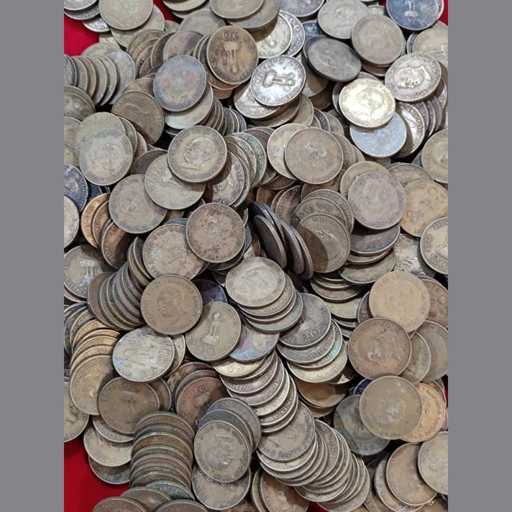 Mahatama Gandhi 20 paise Commemorative coin (10 pcs lott) lowest price