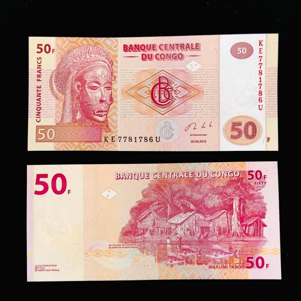 Congo World Banknote Ending 786 Collection Cong 50 Francs